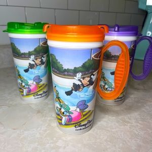 Lot of 3 quick refill Disney parks mugs